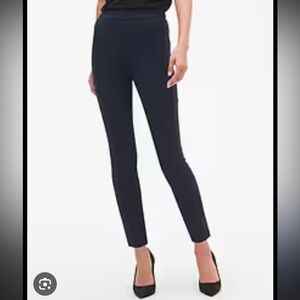 NWT Banana Republic Devon legging-fit pants in black, size 2P